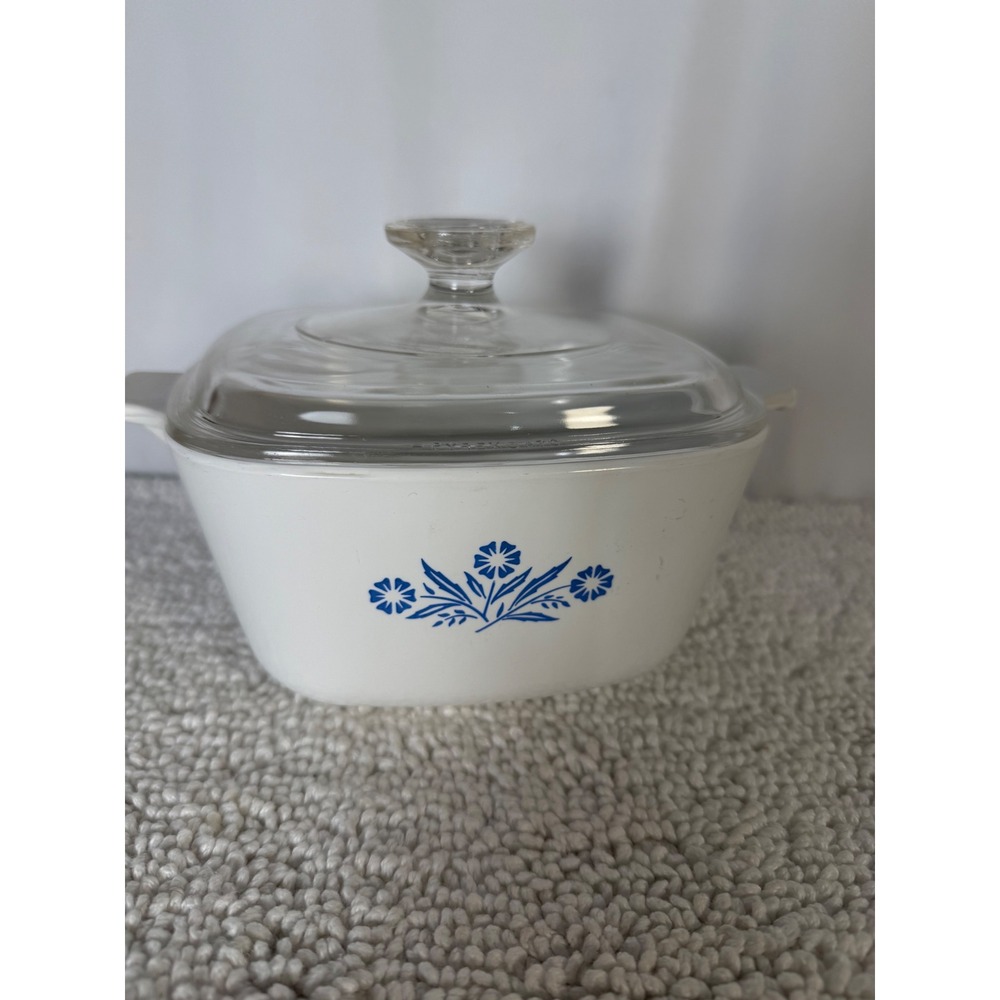 Corning Ware Cornflower Blue Set of 2 Casserole Dish with Lid P-1 3/4-B Vintage - Picture 16 of 16